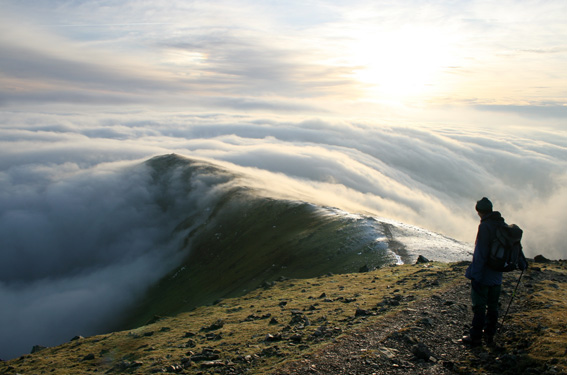 Cloud inversion on Dow Crag